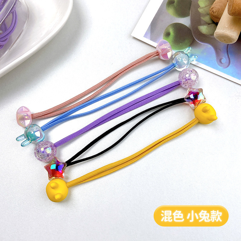 Banda de goma para niños de alta elasticidad no duele el cabello cuerda de cabello largo lindo bebé banda de pelo lazo banda de goma para el cabello tocado accesorios para el cabello