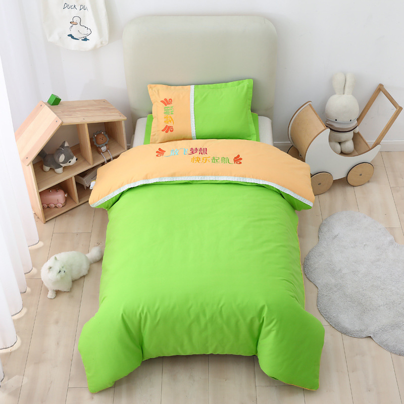 Cotton Kindergarten Dormitory Three-piece Cartoon Bed Sheet Infant Quilt Core Six-piece Set Children's Bedding