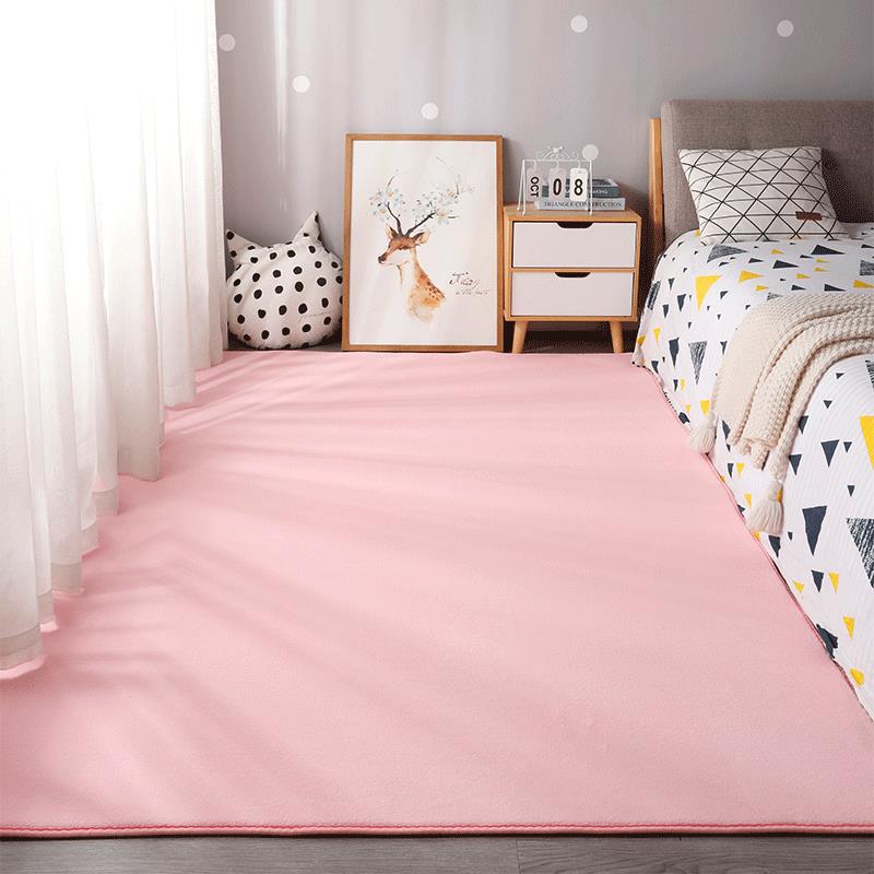 Coral fleece short wool carpet bedroom bedside full-bed living room tatami thickened tea table mat bay window wholesale