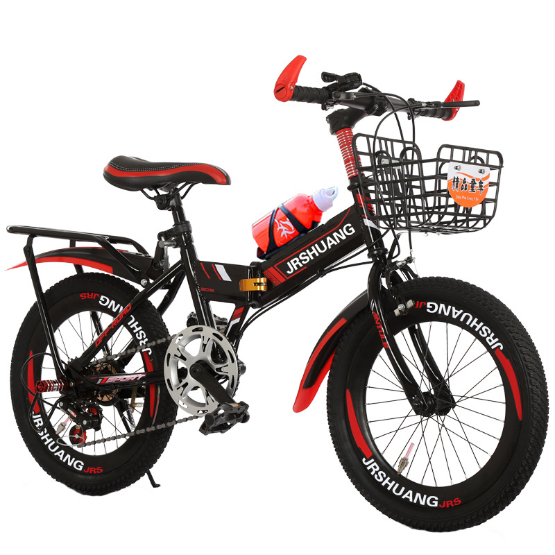 Bicicleta plegable para niños de montaña 18/20/22/24 pulgadas doble disco freno velocidad variable fuera de carretera Niños y niñas estudiante bicicleta