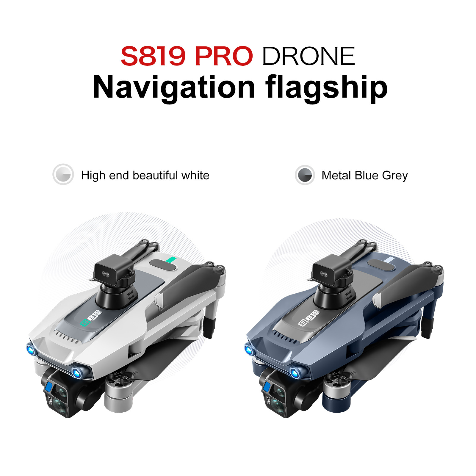 S819 Drone GPS WIFI 6KM 3-axis Gimbal 2.7K Camera Obstacle