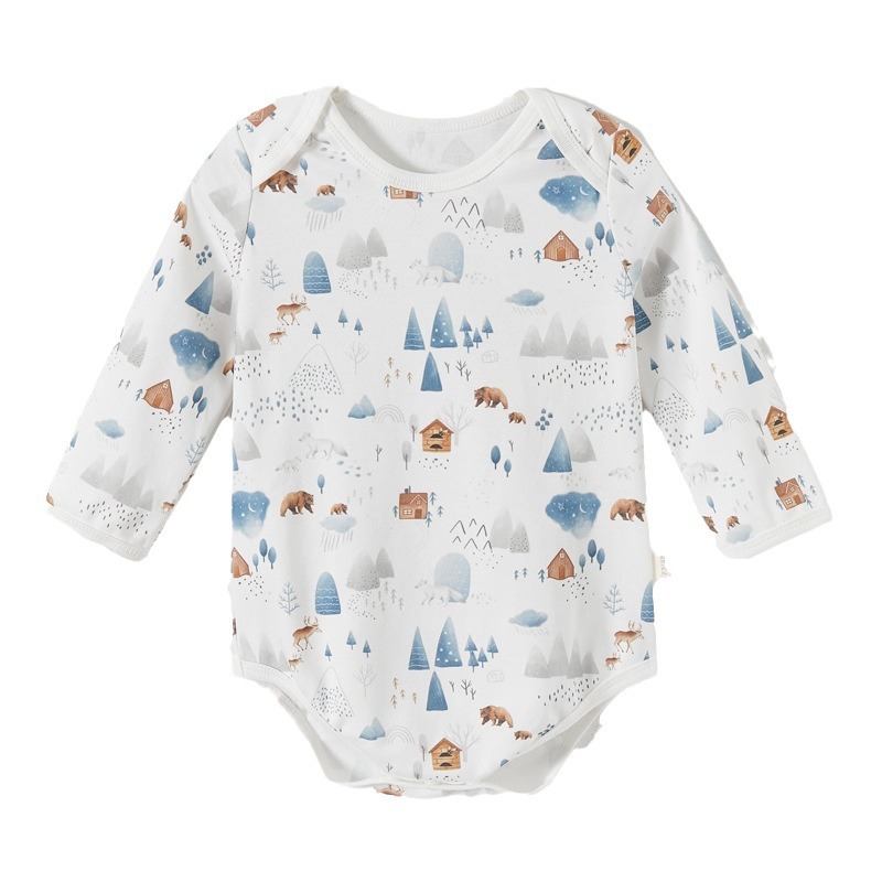 Vaina de algodón puro bebé clase un jersey de manga larga bebé tocando fondo interior mono transfronterizo al por mayor de una sola pieza de entrega