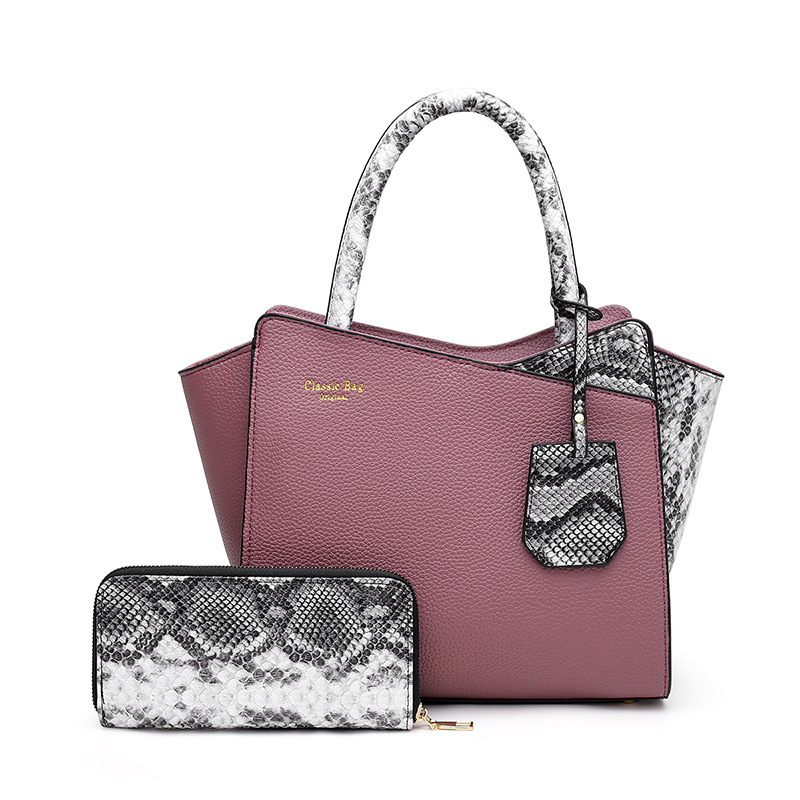 Red Retro Snakeskin Bag