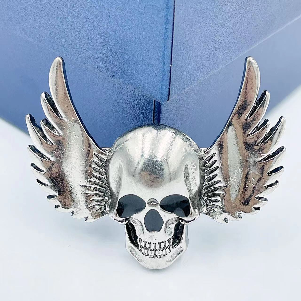 Funny Skull Alloy Plating Unisex Corsage display picture 2