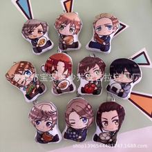 漫展热卖表情黑塔利亚双面异形印刷挂件英国美国动漫周边毛绒玩偶