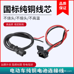電気自動車充電ソケットリチウム電池インターフェース電源コード品字雄母プラグバッテリ充電変換ヘッドソケット