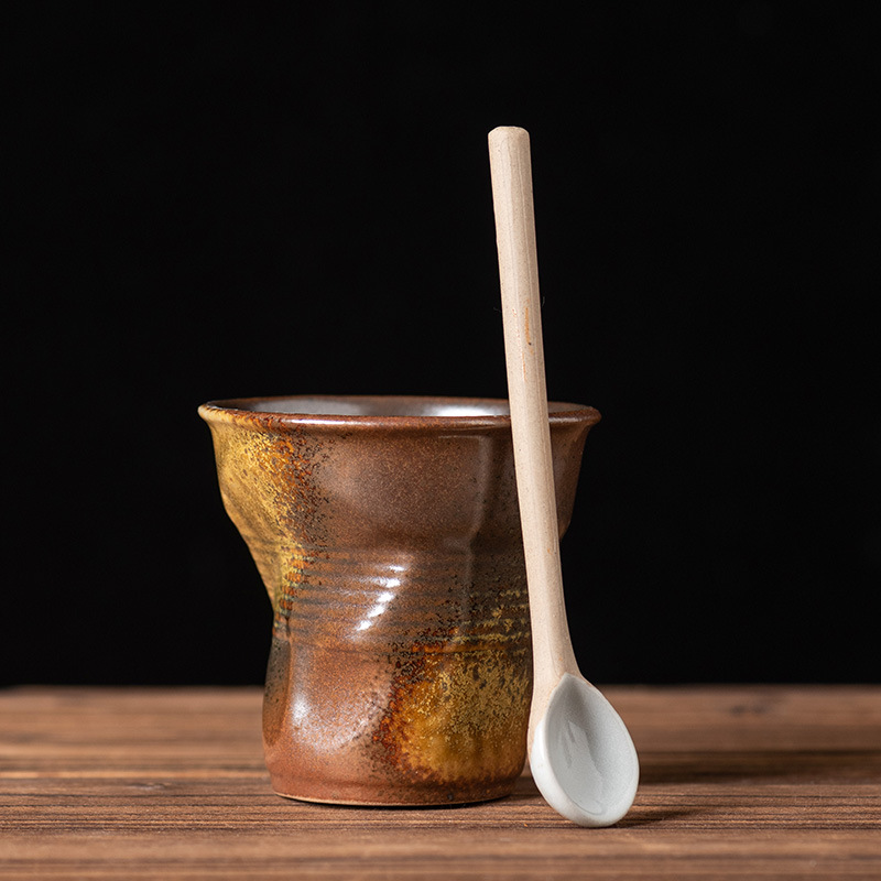 Imitation paper cup-(maroon)-without spoon 200ml