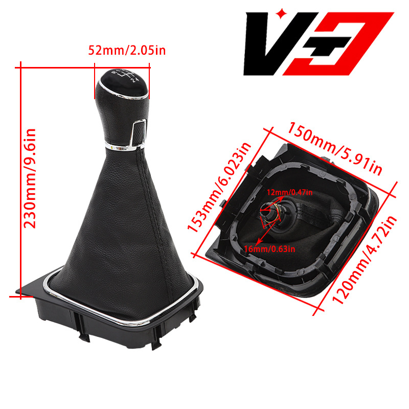 Gear Shift Knob for Volkswagen Golf MK5 MK6 R32 GTI 04-09