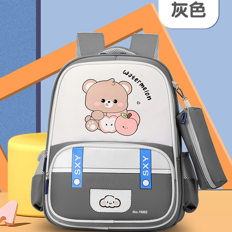 Mochila escolar infantil para estudiantes de primaria 1234 grados mochila de niña de dibujos animados transpirables de gran capacidad mochila de niños