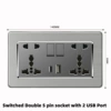 Double United USB more five-hole Type-C