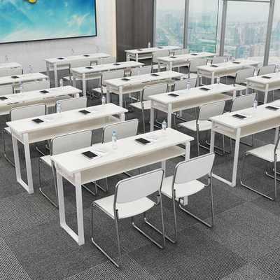Manufactor Straight hair education mechanism Training Table staff Double Primary and secondary school students Remedial classes Desks and chairs combination Meeting