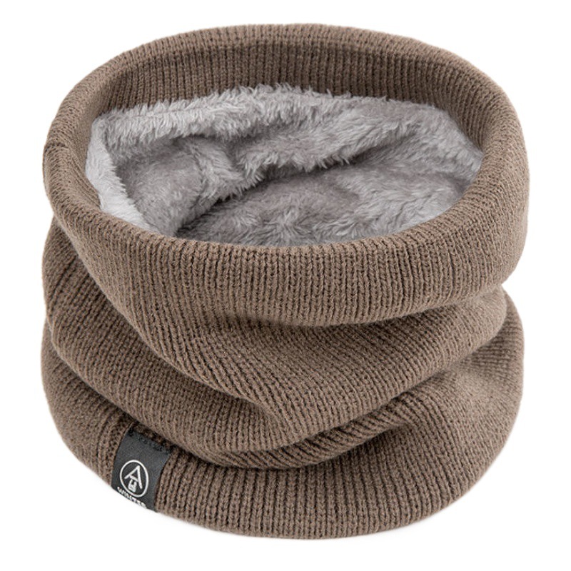 Scarf Unisex Winter Style Fleece-Lined Thickeneded Warm Student K-Style Versatile Neck Cover Outdoor Leisure Cycling Scarf