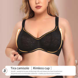 TOPMELON厂家直销钢圈蕾丝提花超簿内衣大码文胸BCDEF杯V210607