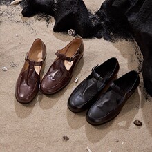 羊皮版小众设计日常通勤气质百搭小皮鞋女复古时尚休闲真皮单鞋