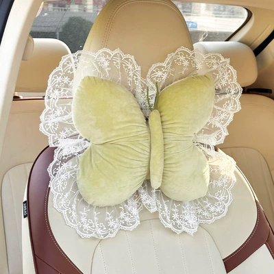 Waist support Waist Support Cross-Border New Product - plush-butterfly-headrest-yellow