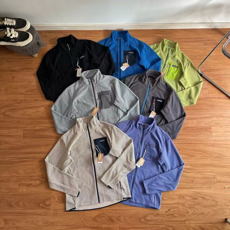 Patagonia m's R1 Air Full-Zip Hoody Outdoor Warm Casual Versatile Hooded Zipper