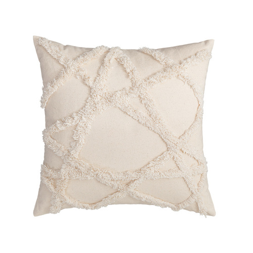 Cross-border hot selling bohemian Moroccan cotton tufted embroidered throw pillow cover ins sofa cushion tassel cushion cover