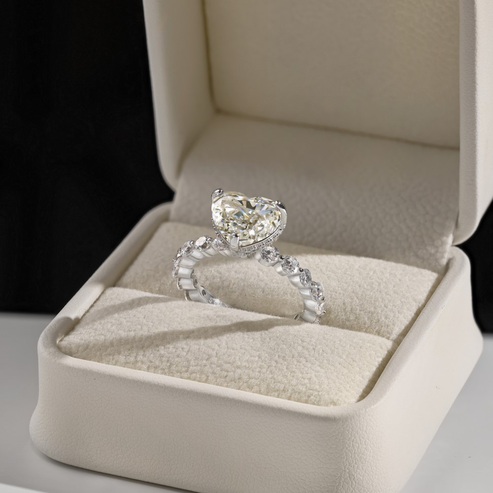 7g Weight Zircon Inlay Material Open Rings, Rings Classification 5, 9, Adjustable Ring Size 1 Piece Quantity Holiday, Daily Occasion 925 Sterling Silver Material Heart Shape Pattern Women's Gender Plating, Inlay Design Basic, Simple Style, Classic Style Style 925 Sterling Silver Zircon Heart Shape Open Rings Rings 71