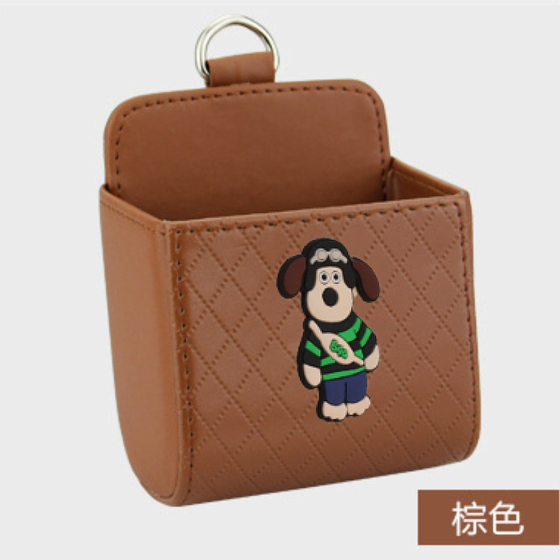 Bolsa de almacenamiento de salida de aire del automóvil bolsas de colgar de teléfonos móviles creativas Mary caja de almacenamiento de artículos para colgar almacenamiento