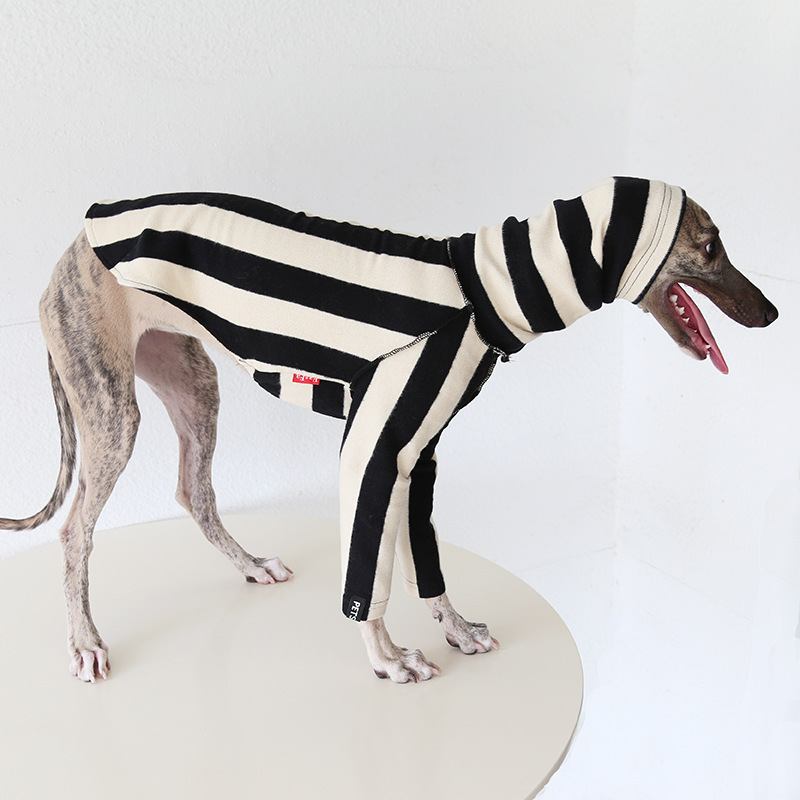 Petstyle 米兰条纹暖绒衫 意大利小灵缇惠比特宠物衣服跨境亚马逊|undefined