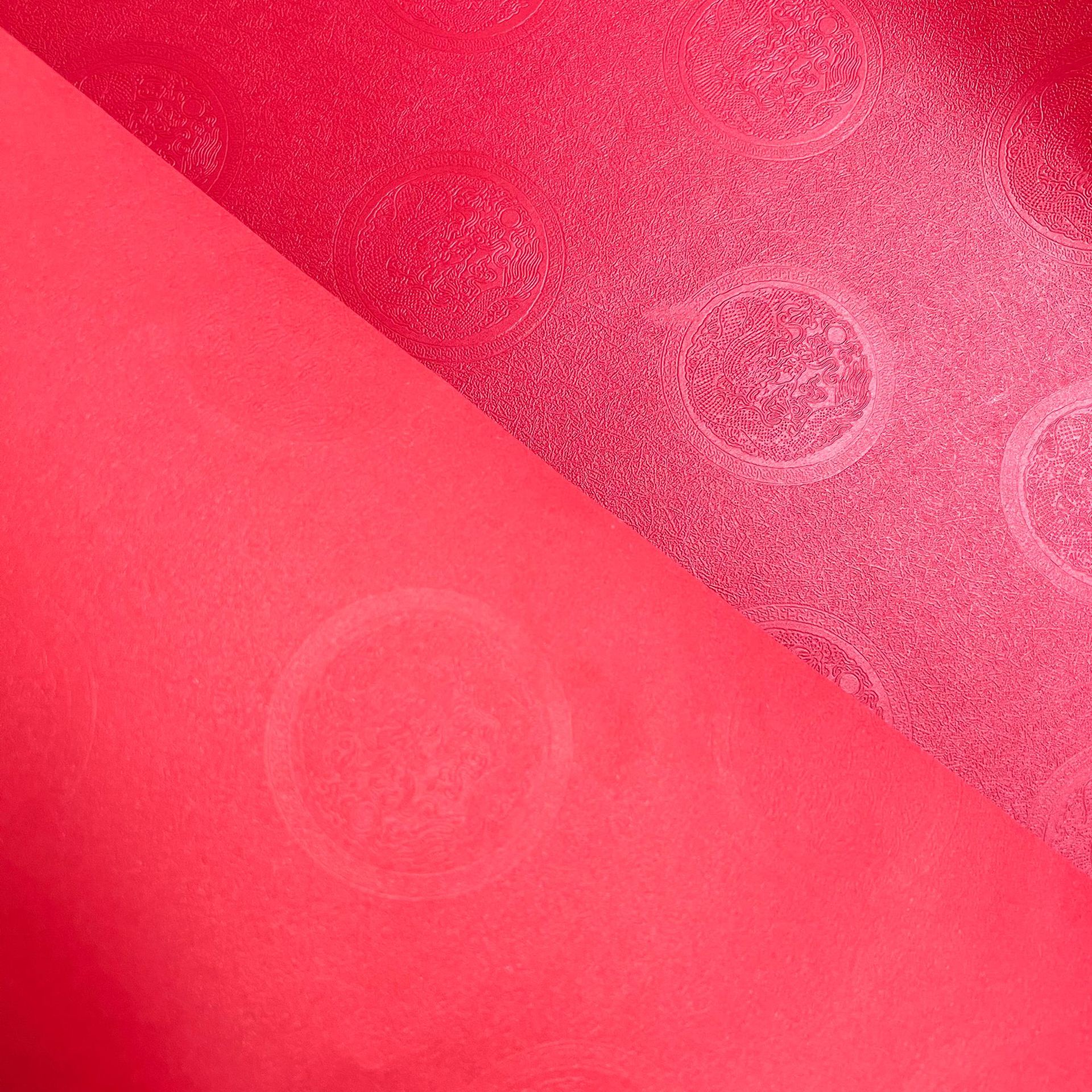 Fábrica de 120 gramos de papel de patrón de dragón chino, estilo nacional, papel especial de embalaje de regalos festivos