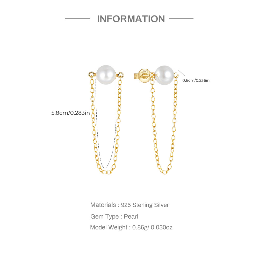 1 Pair 925 Sterling Silver Geometric Solid Color Drop Earrings display picture 1