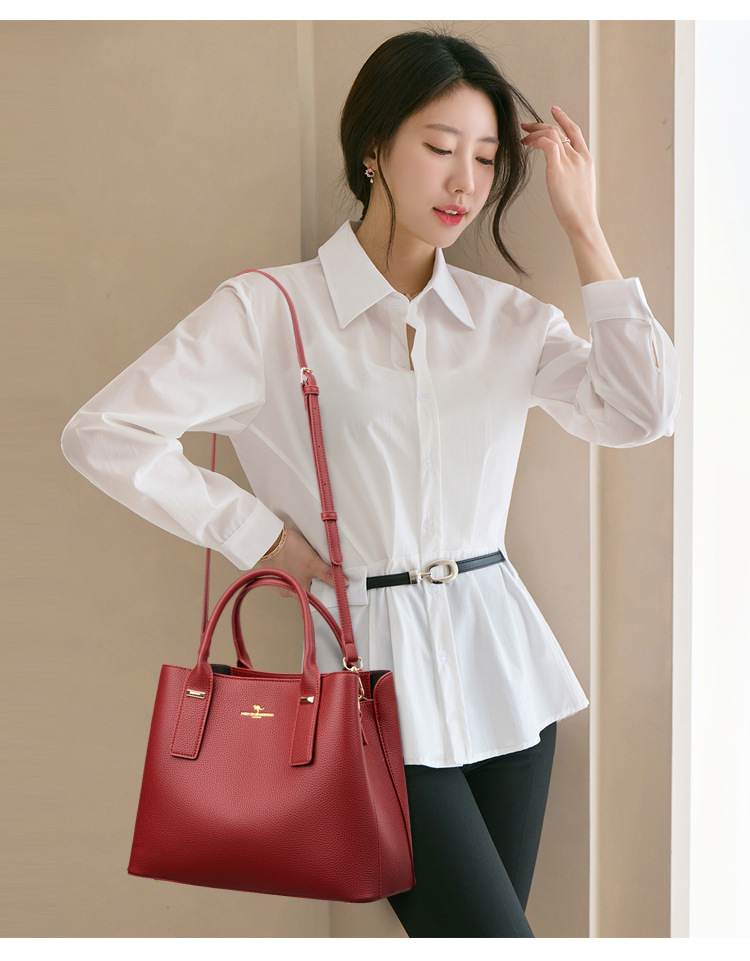 Elegant Women's Pu Leather Tote Bag, Versatile Shoulder Handbag_voghion.com