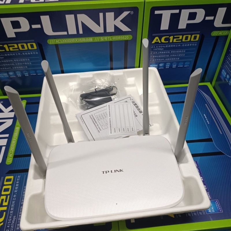 Tp Four-Antenna Dual-Band Wireless Router Smart 5g Stable Tl-Wdr5620 High-Speed Ac1200 High Coverage Tp Four-Antenna Dual-Band Wireless Router Smart 5g Stable Tl-Wdr5620 High-Speed Ac1200 High Coverage