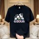 Men's New Sports Short-sleeved T-shirt Summer Sports Breathable Quick-drying Printed Short-sleeved Student Round Neck Casual Handsome