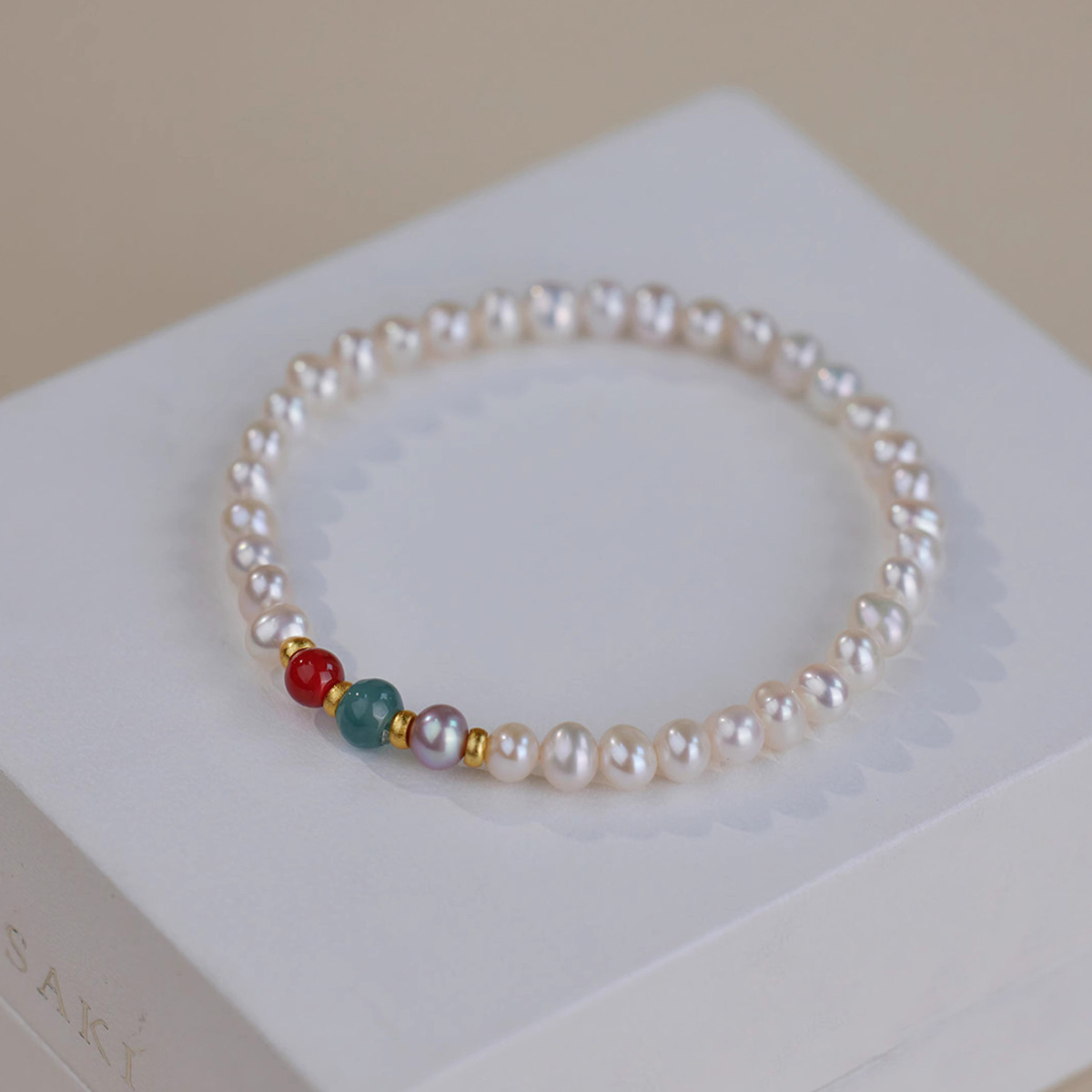 Alloy Natural Stone Freshwater Pearl Bracelets Retro Simple Style display picture 15