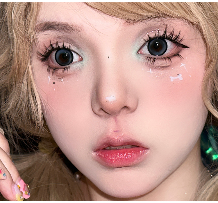 Mengjie Shangpin Lazy Person, cute and fierce Little puppy makeup, false eyelashes, natural comic Barbie curly single cluster segmented eyelashes Application Scenario