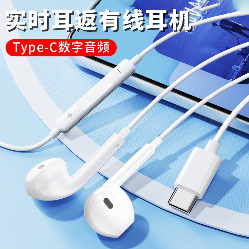 Digital Decoding Audio Wired Earphones with Real-Time Monitoring for Karaoke, Stereo Surround Sound, High-Quality Sound, and Multi-Mode Switching