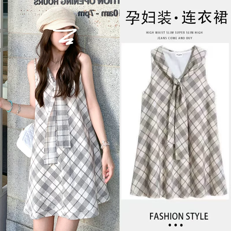 Dress for pregnant, summer skirt, summer clothing, set, french style, western style