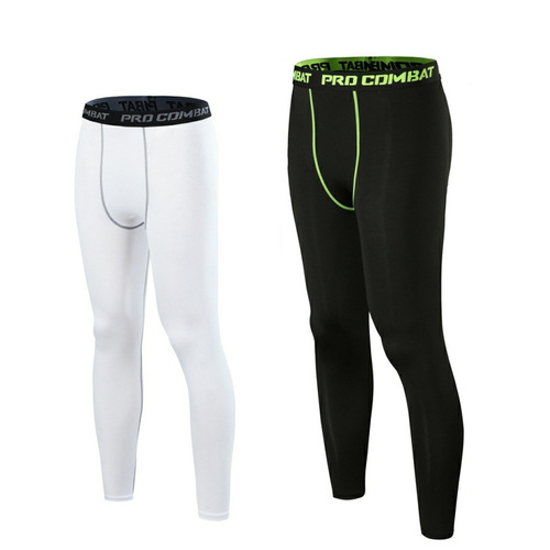 Sports tights men's summer basketball fitness pants running training quick-drying breathable track and field stretch leggings