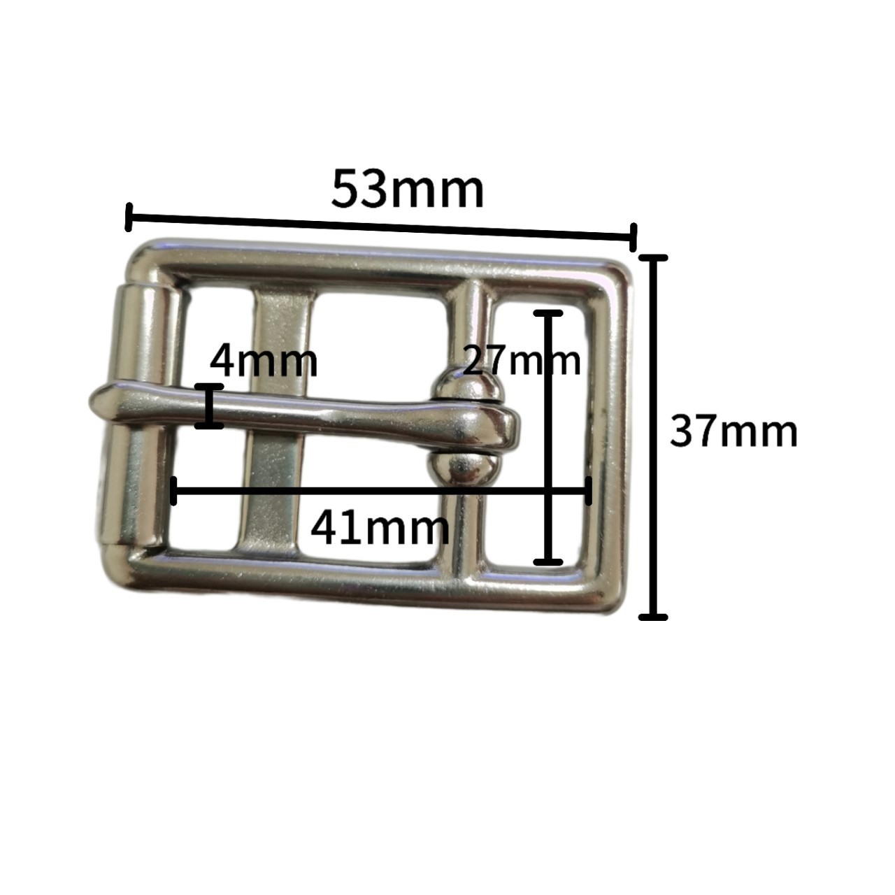 不锈钢皮带扣 目字扣 防锈织带调节扣带滚筒针扣2.6厘米肚带扣