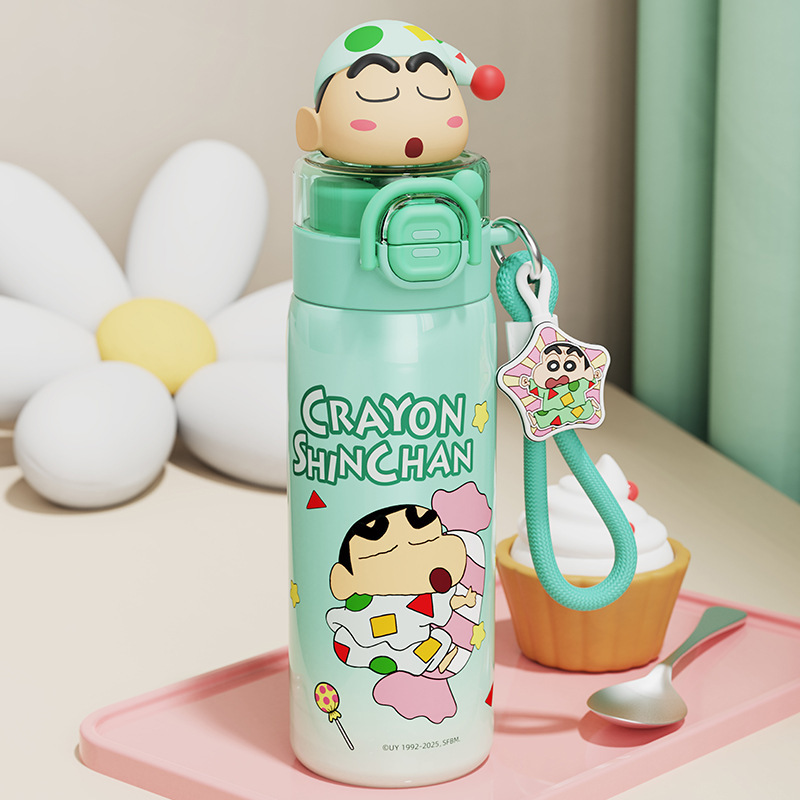 2025 新クレヨンしんちゃんストローカップ水カップ魔法瓶カップ高価値漫画 316 ステンレス鋼ポータブルケトル|undefined