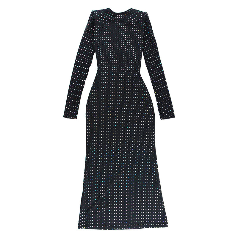 245g Weight Maxi Long Dress Dress Length Type Long Sleeve Sleeve Length Sheath Dress Dresses Type Spandex, Polyester Fabric Type High Waist Waist Line Holiday, Bar Occasion Collarless Neckline Slim Fit Type Christmas, Valentine'S Day, New Year Festival Solid Color Pattern Summer Season Women's Gender Sexy, Streetwear Style Wholesale Women's Sexy Streetwear Solid Color Holiday Bar Collarless Long Sleeve Sheath Dress 21