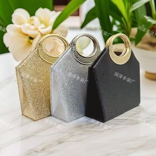 New Ready-Made Cross-Border Foreign Trade Handbag Evening Bag Niche Mini Fine Glitter Crossbody Evening Bag Hand Bag