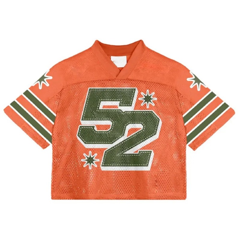 クロスボーダーホットセールレトロジャージ写真プリントヨーロッパとアメリカの若者ルーズVネックスポーツオフショルダーTシャツファンジャージ|undefined