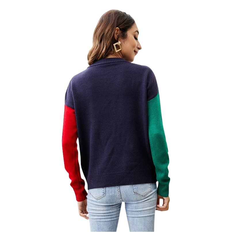Suéter navideño con diseño de copo de nieve y árbol de Navidad, tejido a punto, para mujer, estilo europeo y americano, éxito de ventas en Amazon 2026 image 1
