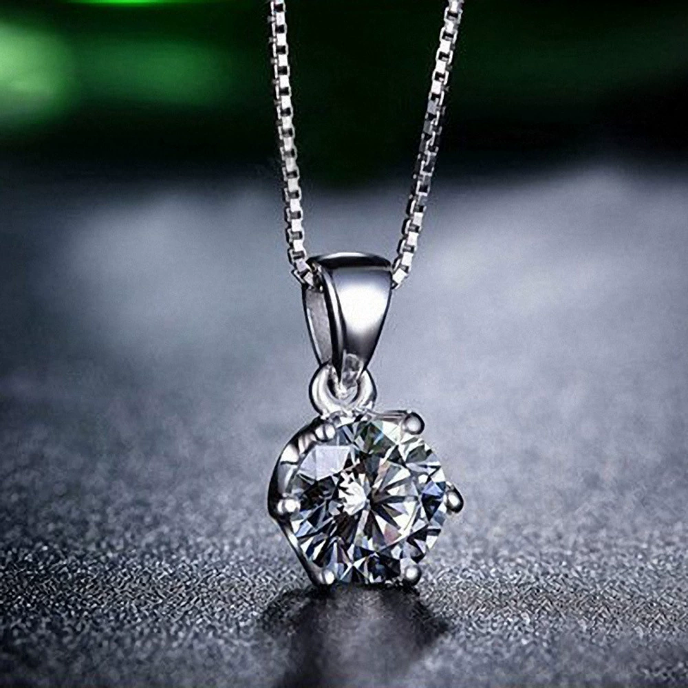 唯华 Silver pendant, necklace, diamond accessory, simple and elegant design, wholesale