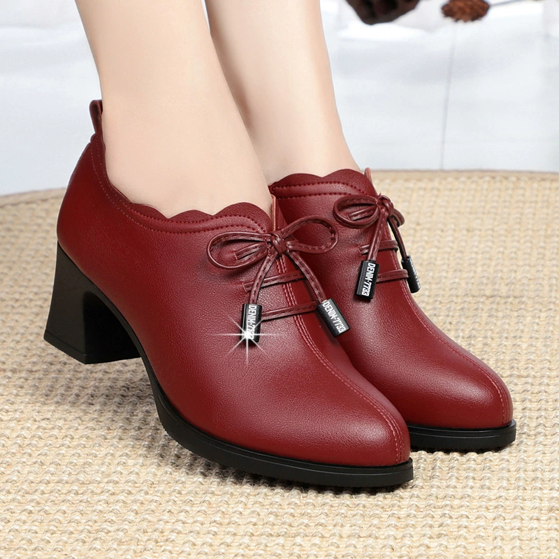 Весенний и осенний рот с круглой головой и кожаной модой долго не устаешь