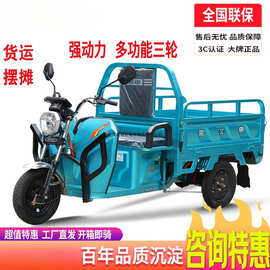 新款电动三轮车电瓶车快递车货运家用/农用载重摆摊拉货战马其他