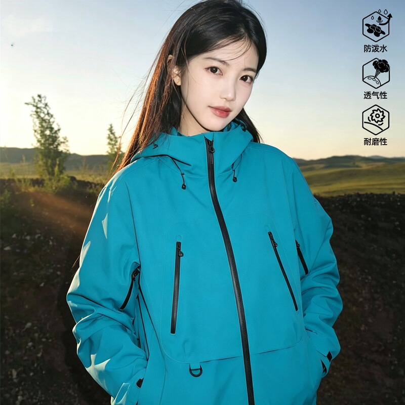 Luo Tuo Rain God 3-in-1 Women's Outdoor Detachable Two-Piece Windproof Waterproof High-End Custom Jacket for Men