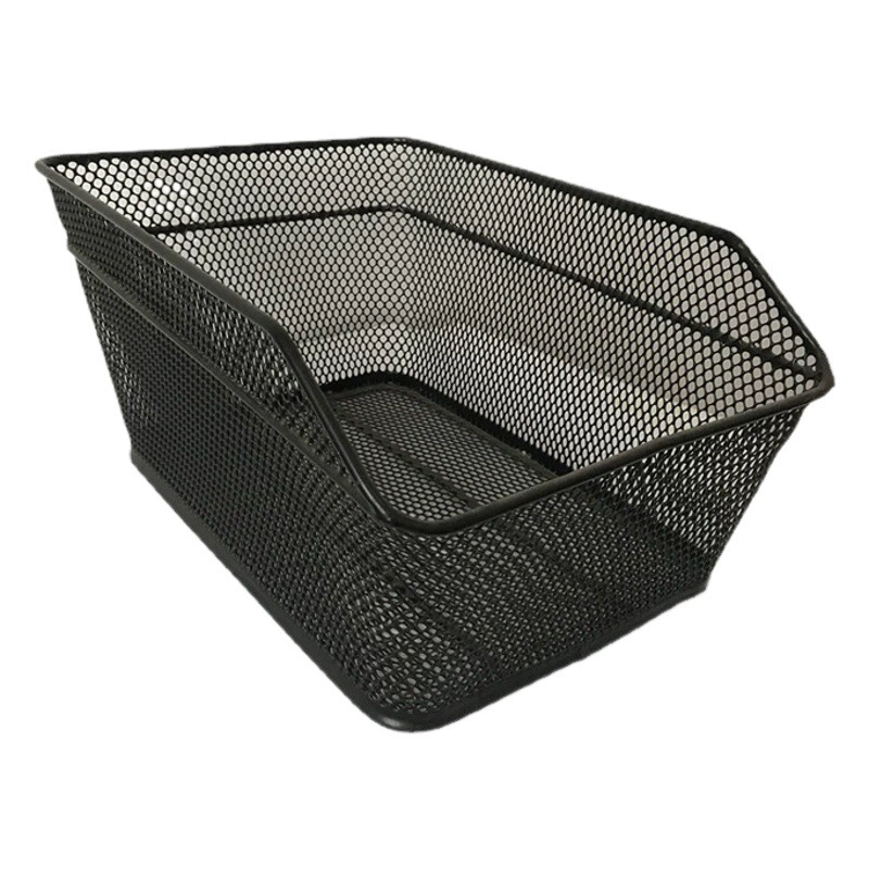 Оптовая продажа в наличии электромобиль велосипед Складная коляска большой емкости заднее сиденье корзина для овощей Металлическая Автомобильная корзина Горная