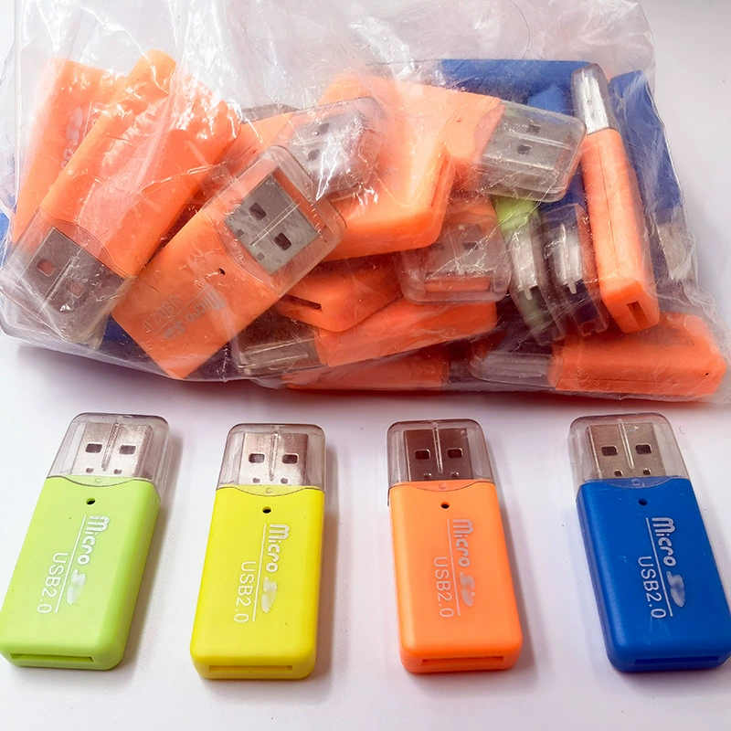Поставка: TF кардридер с интерфейсом USB2.0, кардридер, цвет фигурный (случайная отправка)