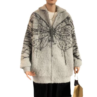 P 38026 INS Korean Winter American Retro Knit Sweater 美式复