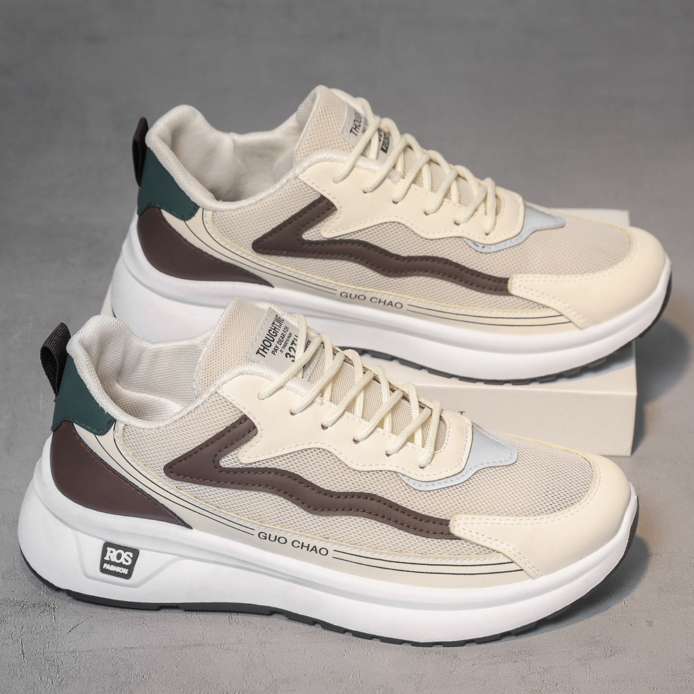 Zapatos de hombre de verano nuevo estilo de color matriz nacional Agan mesh transpirable zapatos de moda cómodos zapatos casuales suaves al por mayor