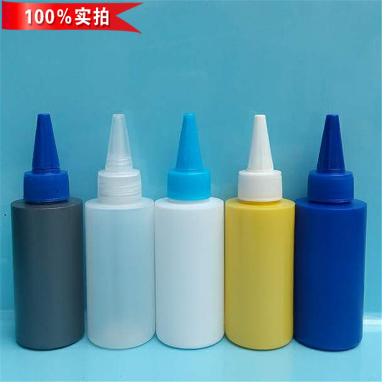现货供应100ml颜料瓶 塑料沙画瓶 pe尖嘴瓶 滴油瓶 200ML密封