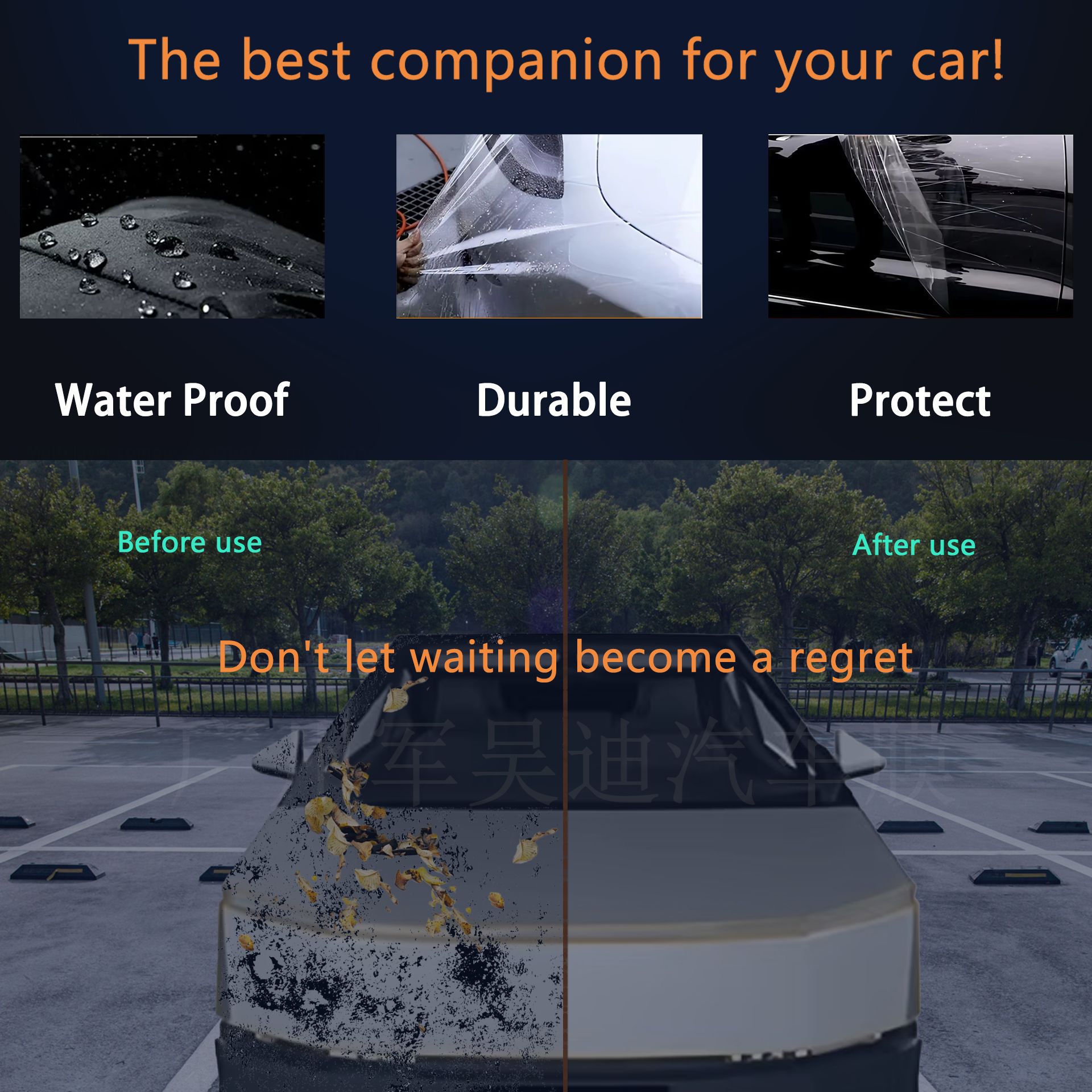 Cross-Border Special Car Pre-Cut Suitable for Tesla Cybertrucktpu Paint Protective Film Amazon